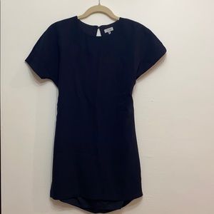 Navy Dress with Open Back